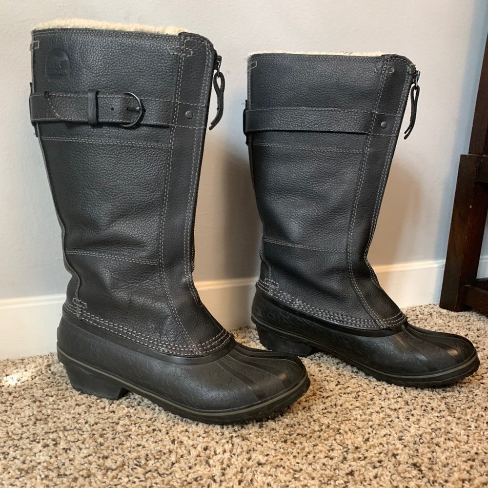 Sorel Leather Waterproof Winter Boots